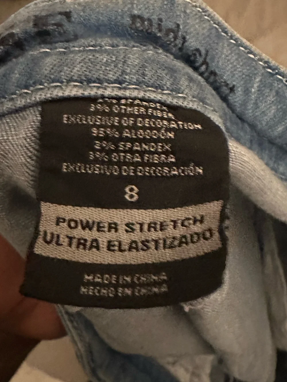 Women’s Light Blue Denim Shorts with Distressed Hem